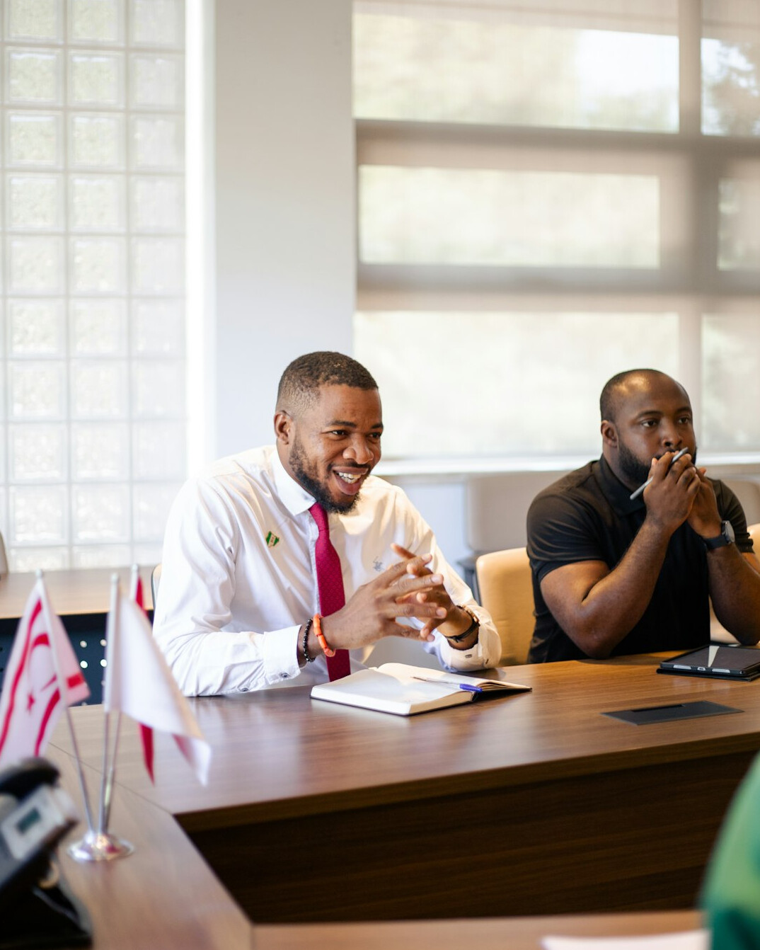 corporate meeting room discussion