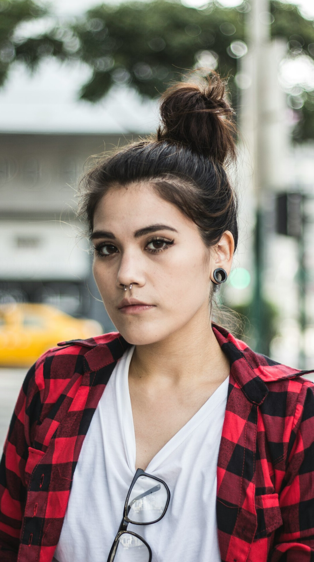Studio portrait of a young Portuguese woman data journalist